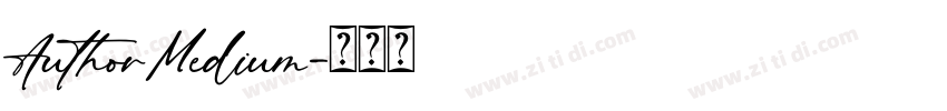 Author Medium字体转换